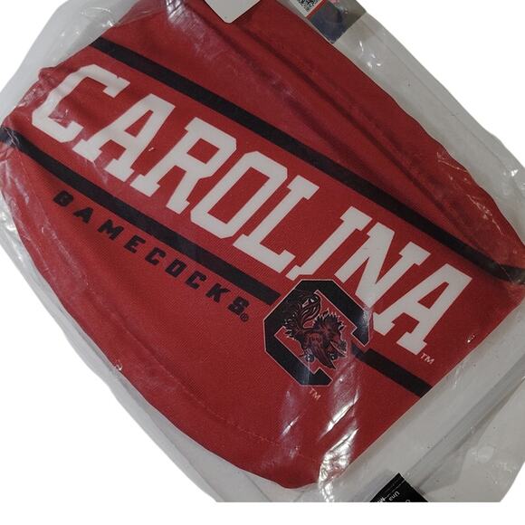 Hanes Ultrafuse Face Mask, NCAA South Carolina Gamecocks Adult OS Garnet Black - Picture 2 of 5